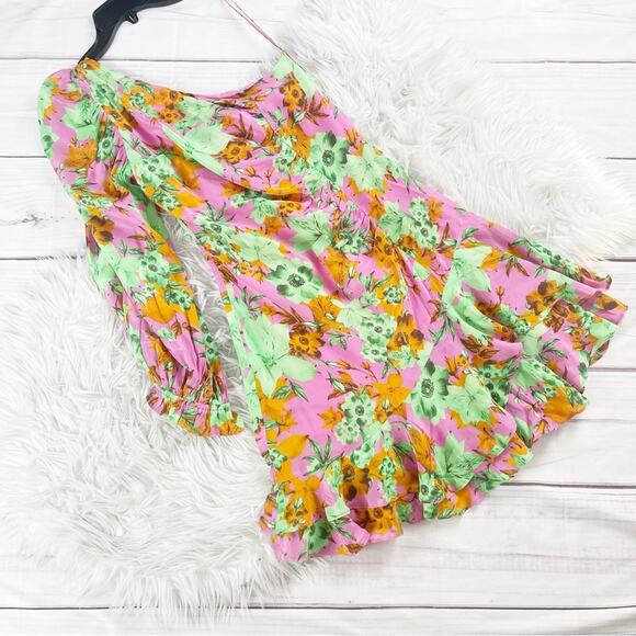 Gilner Farrar Kayla Women's One Shoulder Dress in Tropical Floral Size Small - Picture 2 of 6